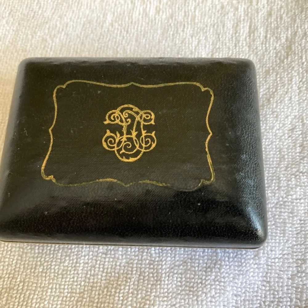 Vintage Shields Fifth Avenue Black Onyx-Style Cufflinks (Mid-1960s)